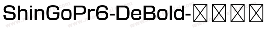 ShinGoPr6-DeBold字体转换