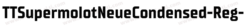 TTSupermolotNeueCondensed-Reg字体转换