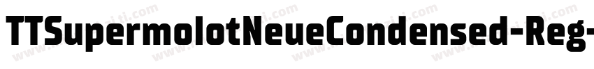 TTSupermolotNeueCondensed-Reg字体转换