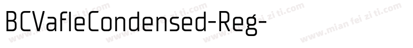 BCVafleCondensed-Reg字体转换