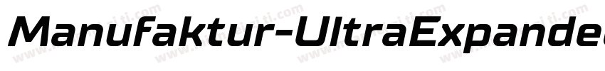 Manufaktur-UltraExpandedBdIt字体转换