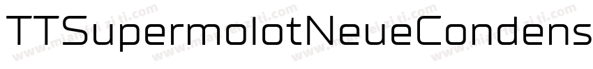 TTSupermolotNeueCondensed-Reg字体转换