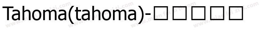 Tahoma(tahoma)字体转换