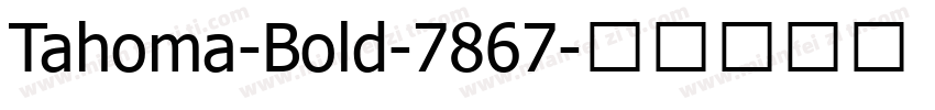 Tahoma-Bold-7867字体转换