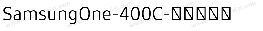 SamsungOne-400C字体转换