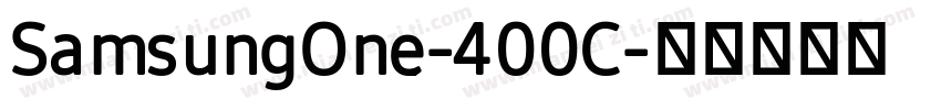SamsungOne-400C字体转换
