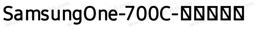 SamsungOne-700C字体转换