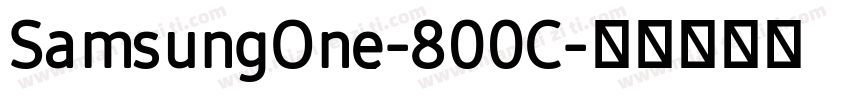 SamsungOne-800C字体转换