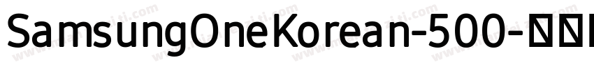 SamsungOneKorean-500字体转换