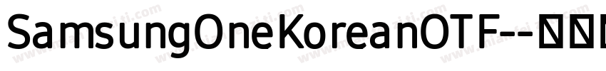 SamsungOneKoreanOTF-字体转换