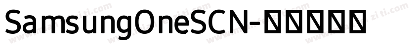 SamsungOneSCN字体转换