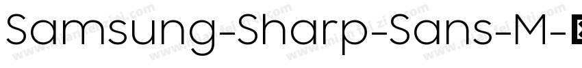Samsung-Sharp-Sans-M字体转换