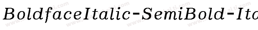 BoldfaceItalic-SemiBold-Italic字体转换