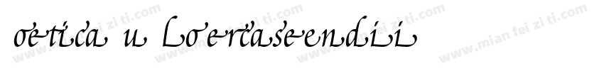 Poetica-SuppLowercaseEndII字体转换