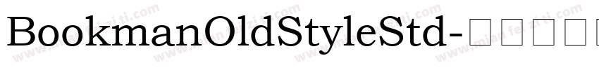 BookmanOldStyleStd字体转换