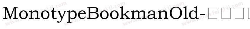 MonotypeBookmanOld字体转换