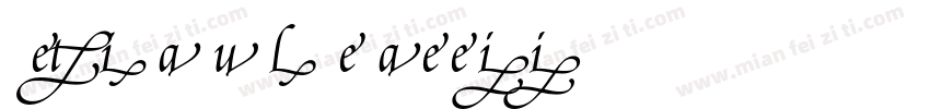Poetica-SuppLowercaseBegII字体转换