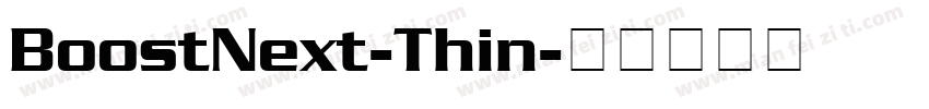 BoostNext-Thin字体转换