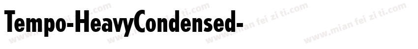 Tempo-HeavyCondensed字体转换