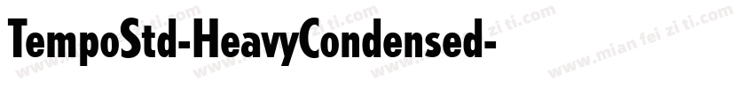 TempoStd-HeavyCondensed字体转换