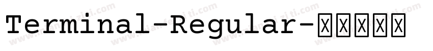 Terminal-Regular字体转换