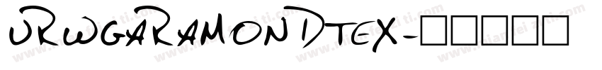 URWGARAMONDTEX字体转换