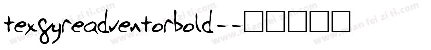 texgyreadventorbold-字体转换