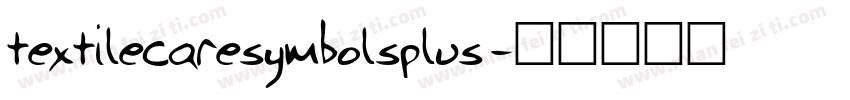 textilecaresymbolsplus字体转换