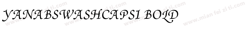 YanaBSwashCapsI-Bold字体转换
