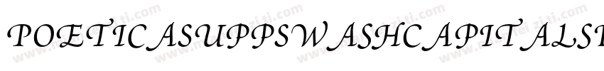 PoeticaSuppSwashCapitalsII字体转换