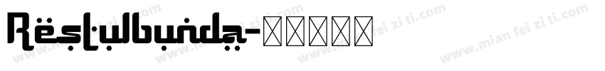 RestuIbunda字体转换