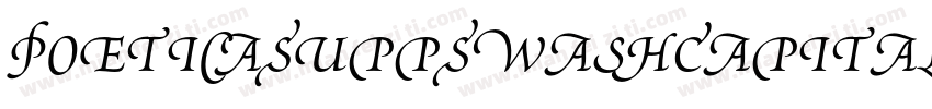 PoeticaSuppSwashCapitalsII字体转换
