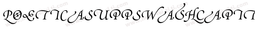 PoeticaSuppSwashCapitalsII字体转换