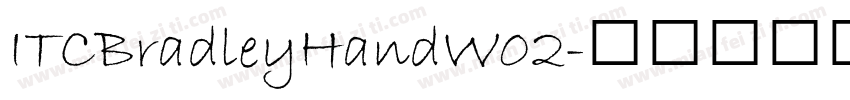 ITCBradleyHandW02字体转换