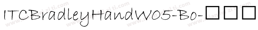 ITCBradleyHandW05-Bo字体转换
