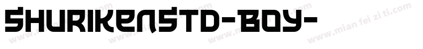 ShurikenStd-Boy字体转换