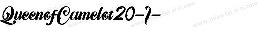 QueenofCamelot20-I字体转换