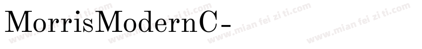 MorrisModernC字体转换