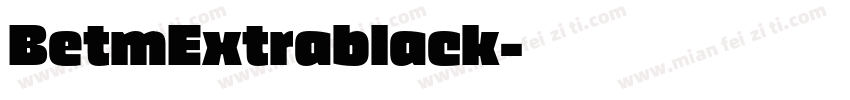 BetmExtrablack字体转换