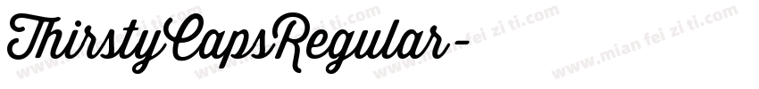 ThirstyCapsRegular字体转换