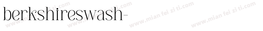 berkshireswash字体转换