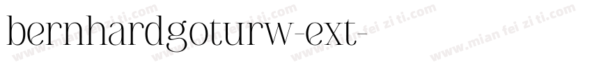 bernhardgoturw-ext字体转换