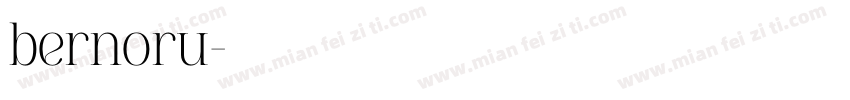 bernoru字体转换