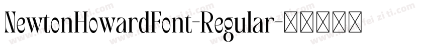 NewtonHowardFont-Regular字体转换