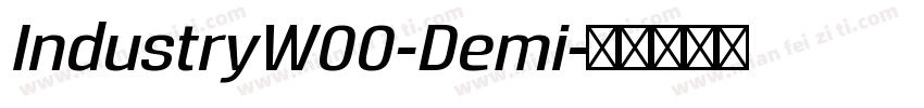 IndustryW00-Demi字体转换