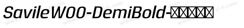 SavileW00-DemiBold字体转换