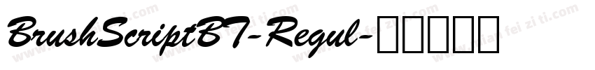 BrushScriptBT-Regul字体转换