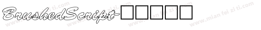 BrushedScript字体转换
