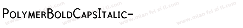 PolymerBoldCapsItalic字体转换