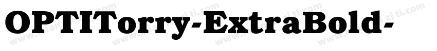 OPTITorry-ExtraBold字体转换